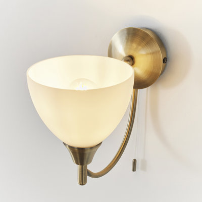 Barium Steel Armed Sconce