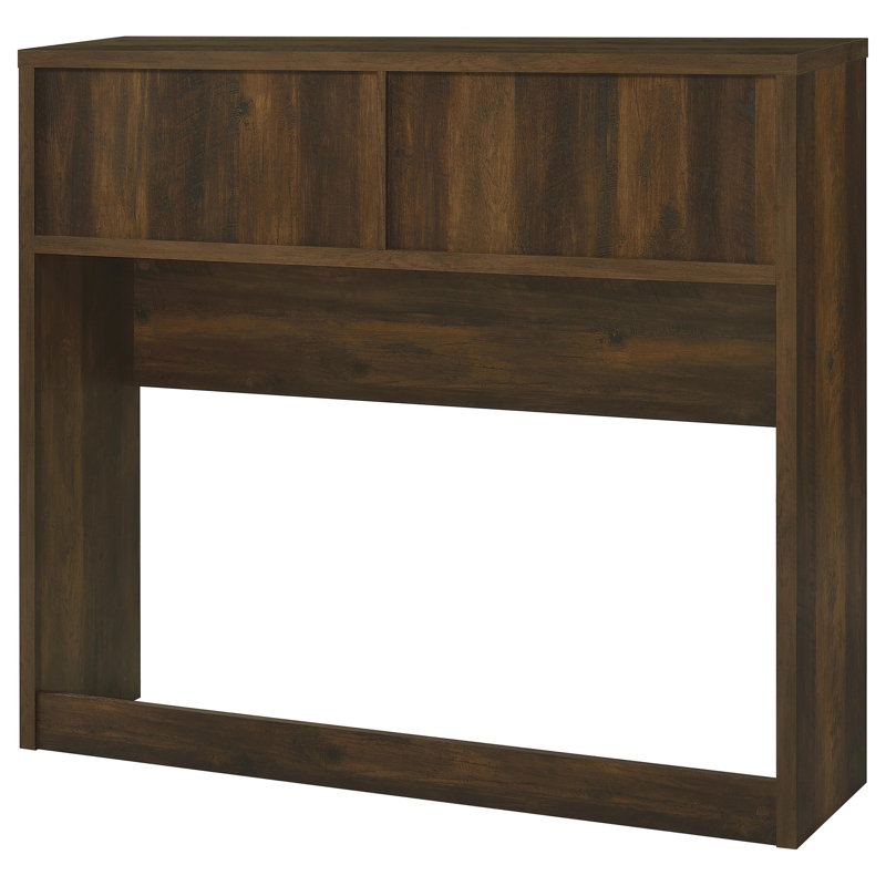 Bookcase Headboard, 48.5" H x 53.75" W x 11.5" D, Dark Oak