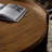 Damari Round Coffee Table-Medium Brown Limba
