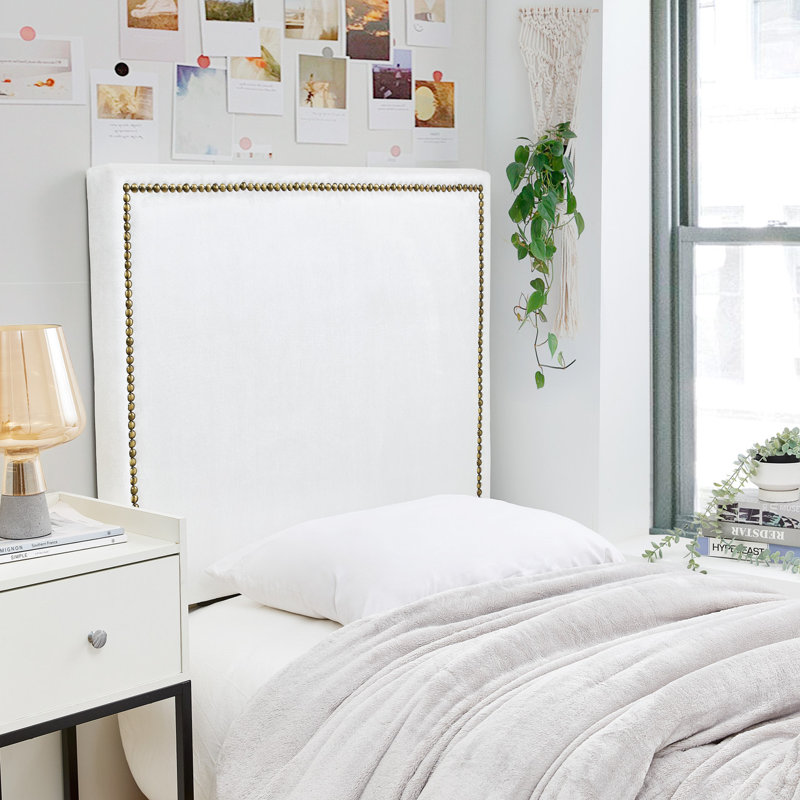 Tête de lit à dortoir avec pieds Tavira Allure® College - cadre de rivet - blanc