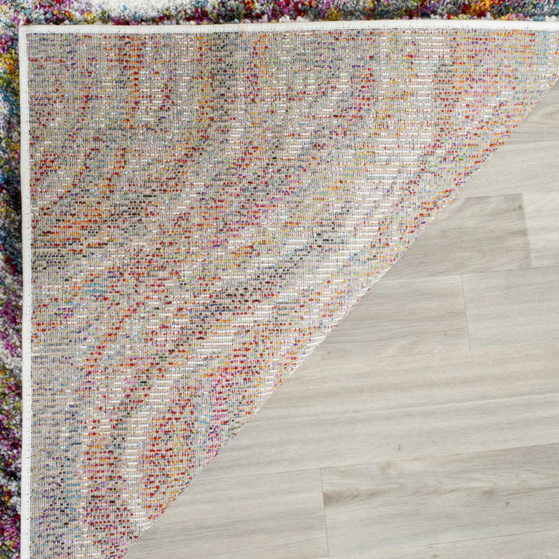 Gleno Performance Abstract Rug, Rectangle 3' x 5'