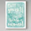 Keishawna «Mermaid», art textuel sur toile tendue-25333617