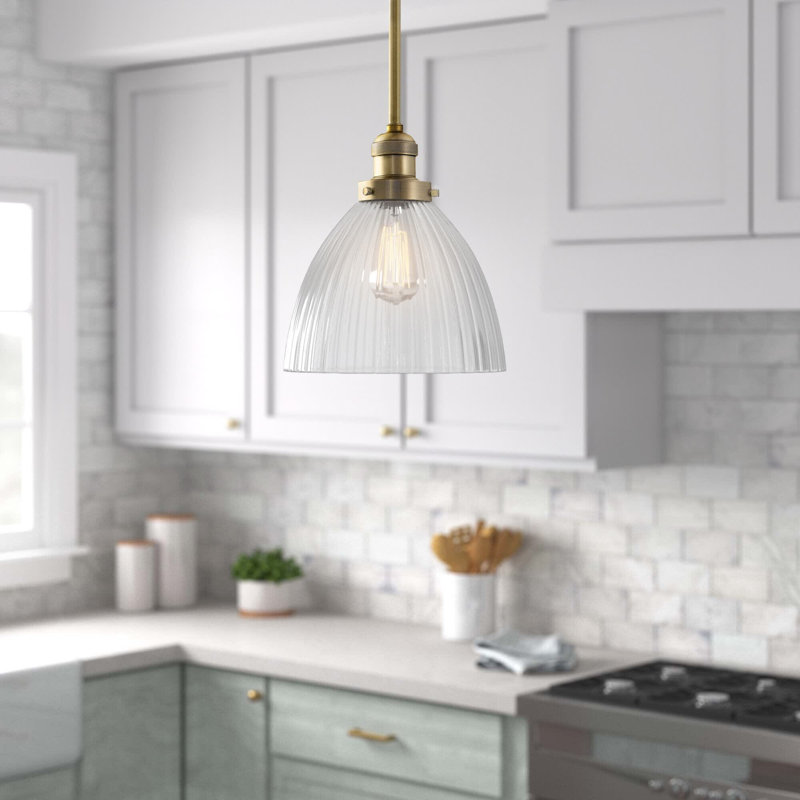 Montrose 1 - Light Single Pendant, Brushed Brass, No Bulb Included