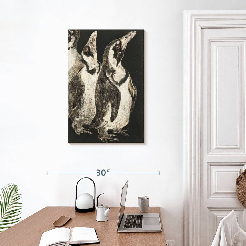 Brampt Drie Pinguins, 30" H x 20" W