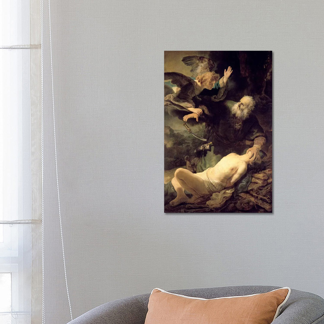 The Sacrifice Of Abraham, 1635 by Rembrandt Van Rijn - Wrapped Canvas Painting