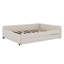 Lit plateforme tapissier avec port USB et gigogne-103373440