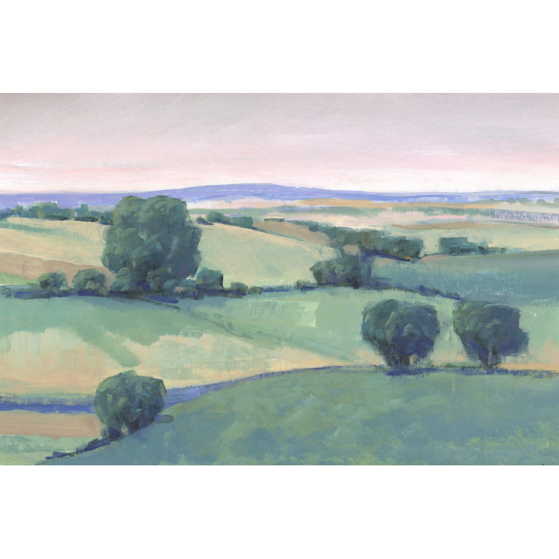 Rolling Countryside I by Tim OToole - Painting, Black Floater Framed, 81cm H x 122cm W