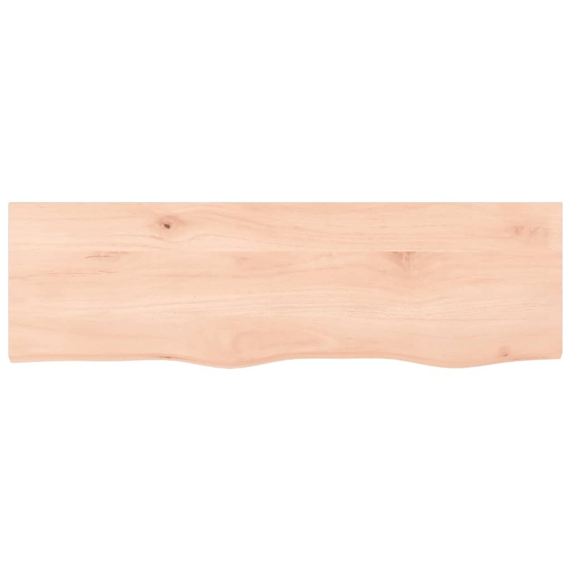 Abisoye 100cm Solid Wood Bathroom Vanity Top, Natural