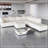 Modular Sectional Sofa, Convertible Sofa Seat With Storage, Sleeper Sectional Sofa Set