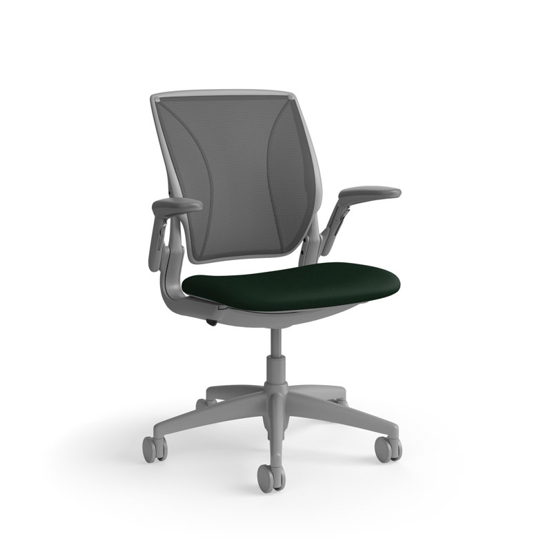 Fauteuil de travail ergonomique avec dossier Caraway World ML et siège rembourré Corde 4, Gris foncé / Gris, Gris