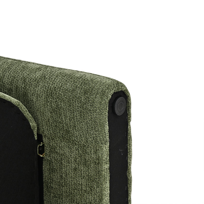 Fauteuil d'appoint 34,5 po, Chenille verte