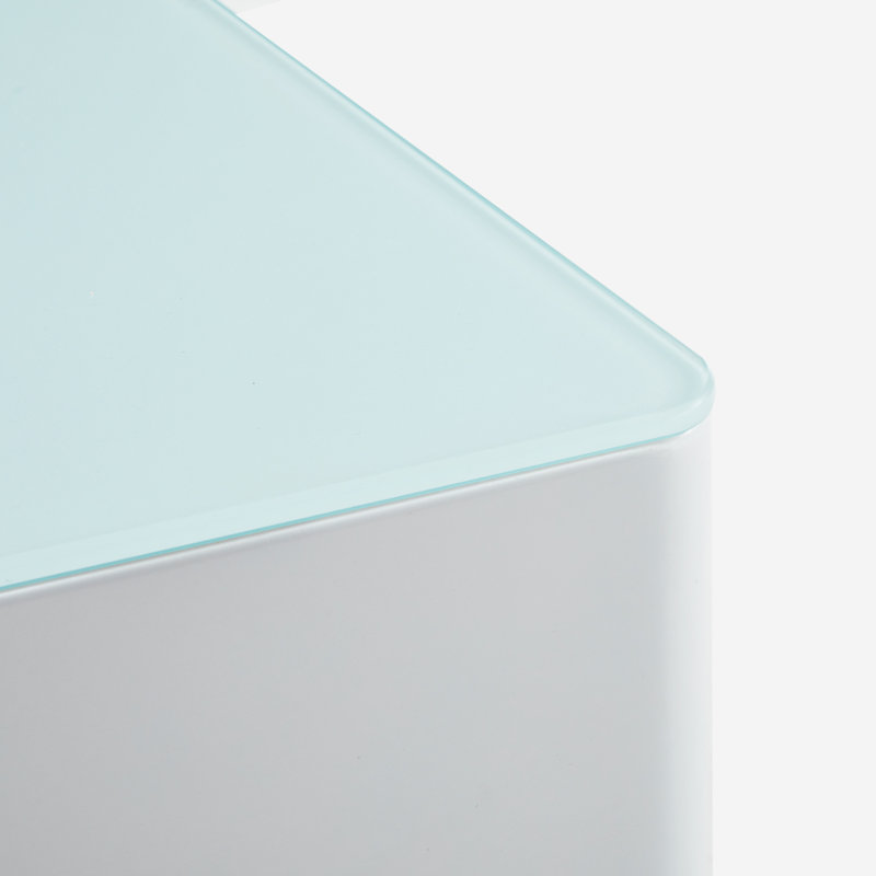 Coffee Table with Storage, White