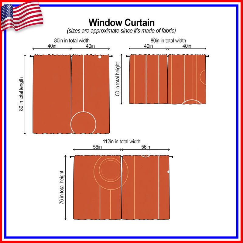 Rideaux abstraits abstraits et transparents - 2 panneaux, 20in x 80in - 2 panels, Transparent