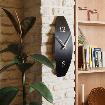 Curve of Time 3D Metal Modern Wall Clock - 