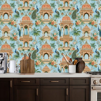 Rouleau de papier peint décoratif autocollant imperméable à motif floral de style traditionnel avec détails floraux de style traditionnel