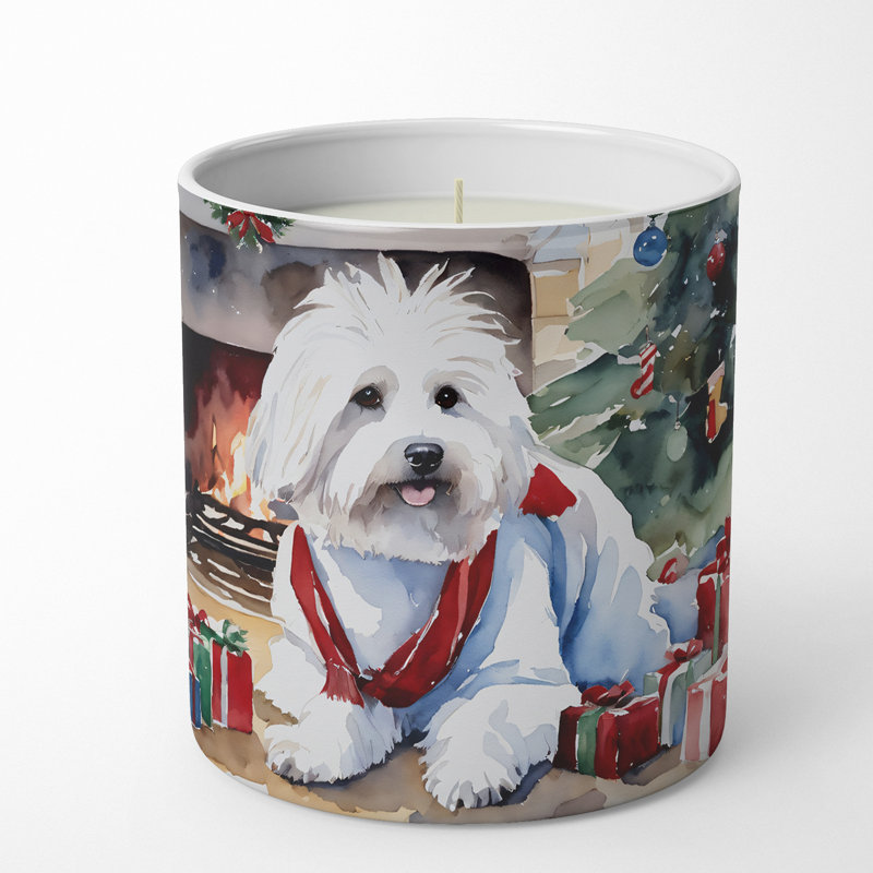 Christmas Tree Scented Tumbler Candle with Ceramic Holder