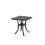 Ensemble bistro 3 pièces de mobilier de patio en fonte d'aluminium antirouille 2 chaises et 1 table ronde d'extérieur, jardin, patio, balcon, noir-478042122