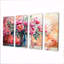 Pivoines roses dans un vase en acier inoxydable - pivoines - ensemble de décorations murales traditionnelles-2071637448-2071637447