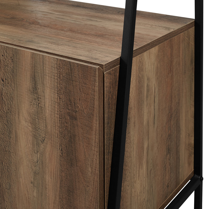 Little Italy Ladder Bookcase, Rustic Oak