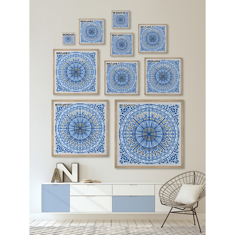 Cycle Of Plants - Single Picture Frame Painting, 30cm H x 30cm W x 3.81cm D