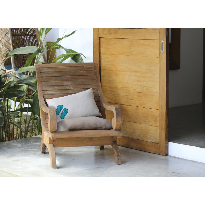 Outdoor Reversible Throw Pillow, White