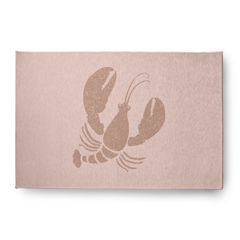 Tapis mauve intérieur / extérieur tissé à plat Fanchone, Rectangle 4 pi x 6 pi