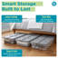 Contenant de rangement sous le lit 52 qt Home Logic
