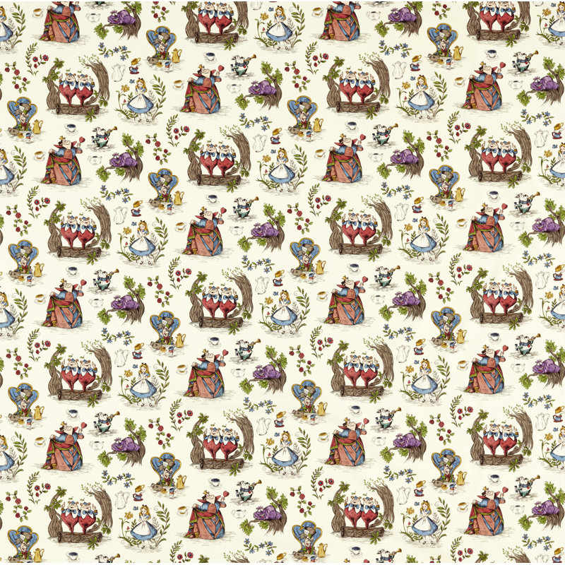 Alice in Wonderland Fabric, Hundreds/Thousands