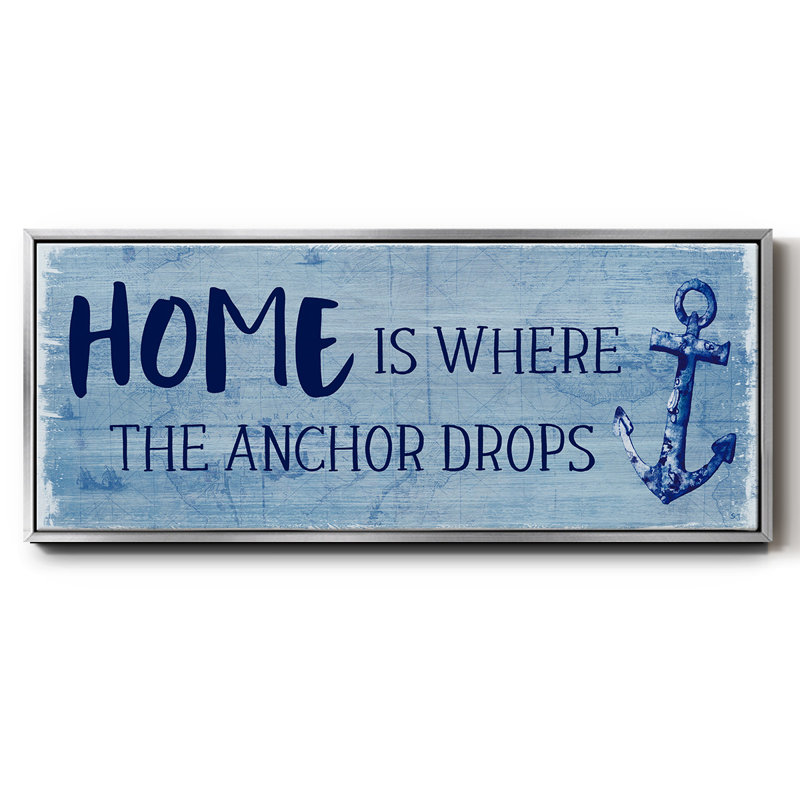 «Where the Anchor Drops», toile encadrée_46963WC, Argent, H 8 po x l 20 po x P 1,5 po