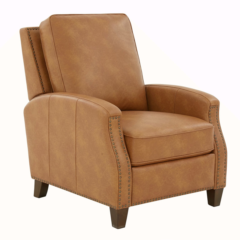 Fauteuil inclinable en similicuir, Brun