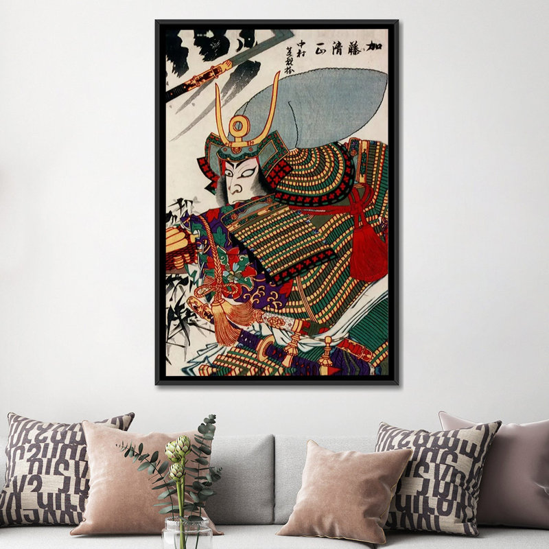 Kato Kiyomesa - Estampe numérique sur toile tendue avec châssis, H 60 po x l 40po x P 1,5 po, Toile avec cadre noir