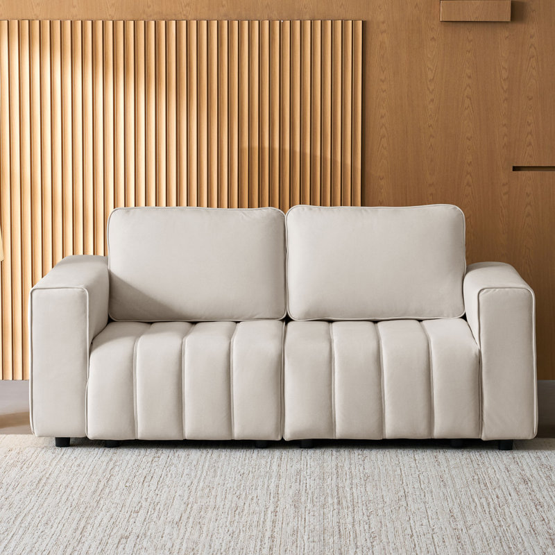 Canapé capitonné Hofmeister, Beige
