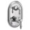 Garniture de douche à 2 poignées Weymouth M-CORE 3-Series avec valve de transfert intégrée, valve requise