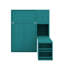 Lit escamotable mural simple avec bibliothèque, armoire supérieure, bureau extensible et rangement latéral-1683854816