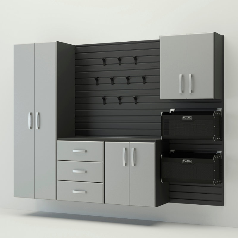 Ensemble d'armoire de luxe 17 pièces, Noir / argenté