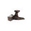 Greyhound Dog - pieds de jardinière couleur bronze dans une boîte cadeau