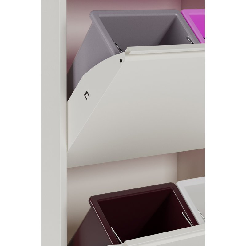 Armoire de rangement de 23,68 po de largeur Mardith, Blanc