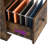 Monge 67'' L-Shape Wood Desk Computer Table with LED Light & Power Outlets-1223196394