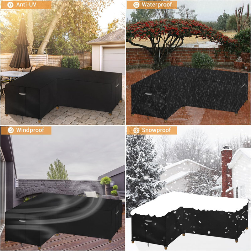 Outdoor Cover, 80cm H X 286cm W X 222cm D-