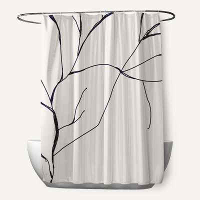 Rideau de douche simple Hirasisa