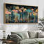 «Clouds Tree Illusion», art mural abstrait forêt, impression numérique sur toile giclée sur toile-111652945-111652943