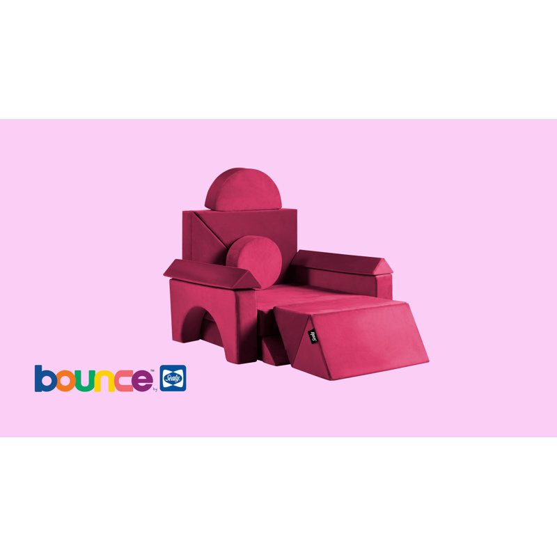 Ensemble de jeu pour enfants Sealy Bounce, Rose