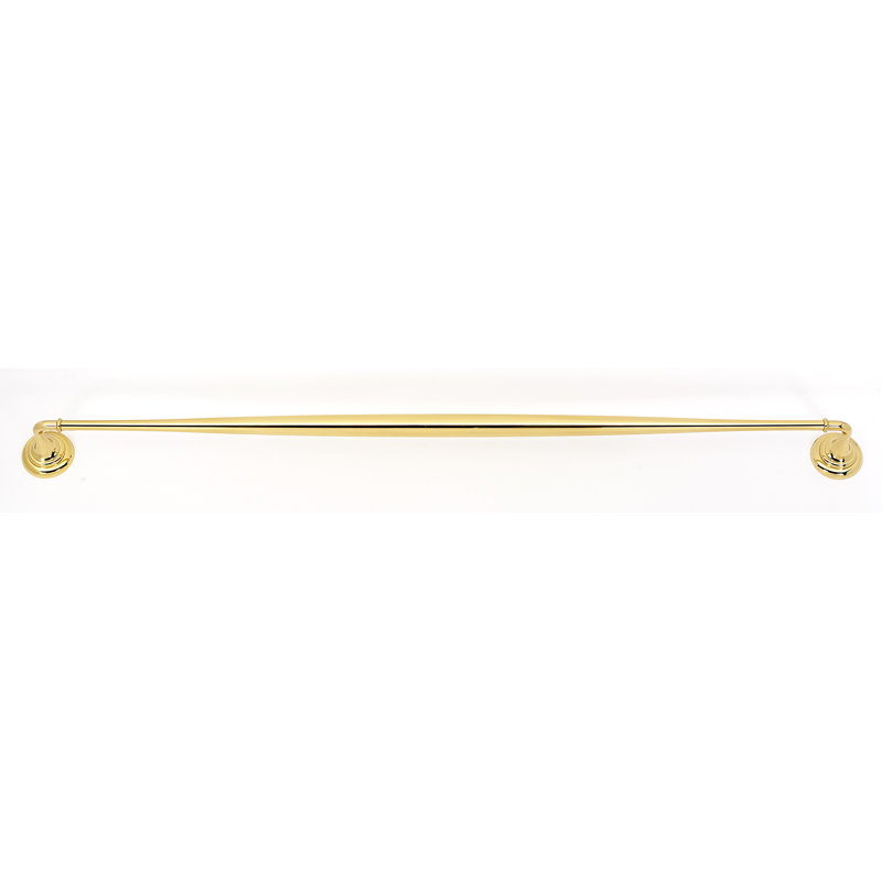 Porte-serviettes mural 30 po Charlies, Laiton poli, H 2 po x L 32 po x P 2,75 po