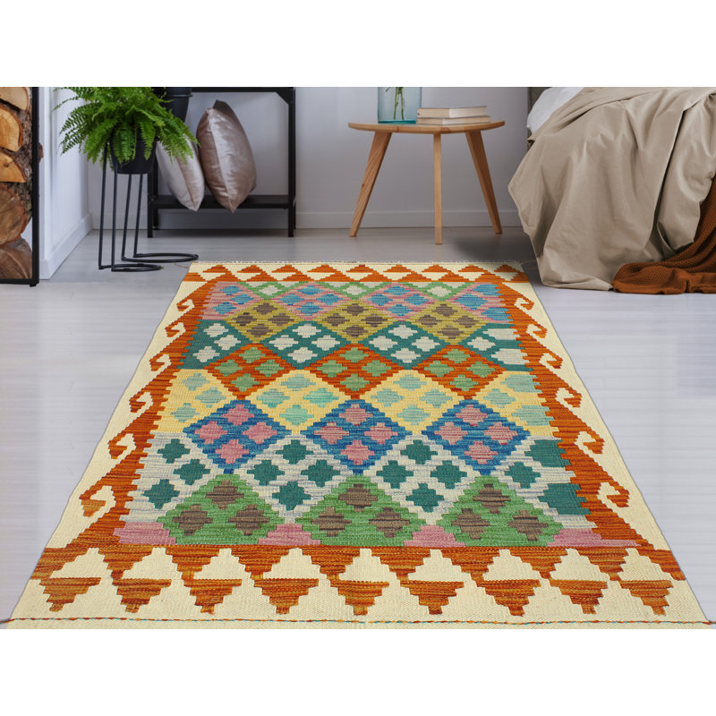 Flatweave Panya Green Rug