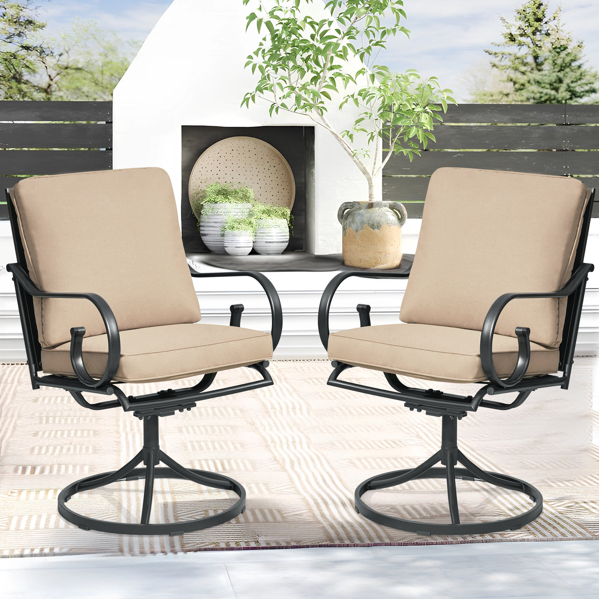 metal swivel rocker patio chairs