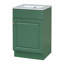 Armoire de meuble-lavabo avec tablette de porte et tablette réglable-1878157116