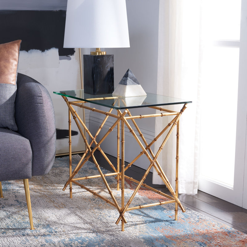 Bengtson Glass Top End Table