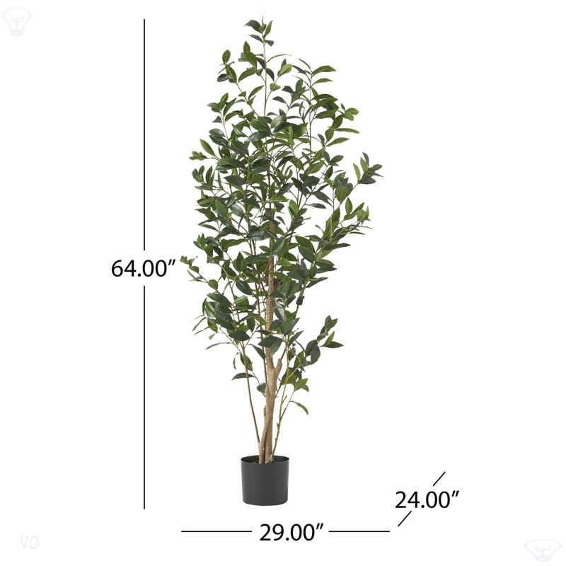 Laurier artificiel en pot Abernethy, H 64 po x l 24 po x P 29 po