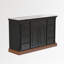 Buffet H 39,4 po x l 63 po x P 19,7 po avec 9 tiroirs et plateau d'aspect marbre