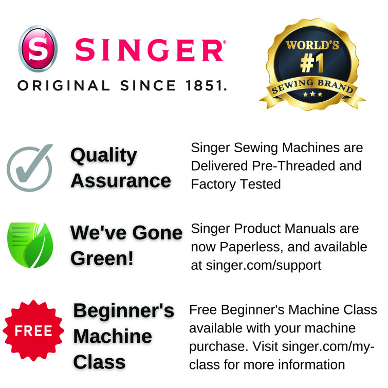 Singer M1500 Sewing Machine with 57 Stitch Applications and